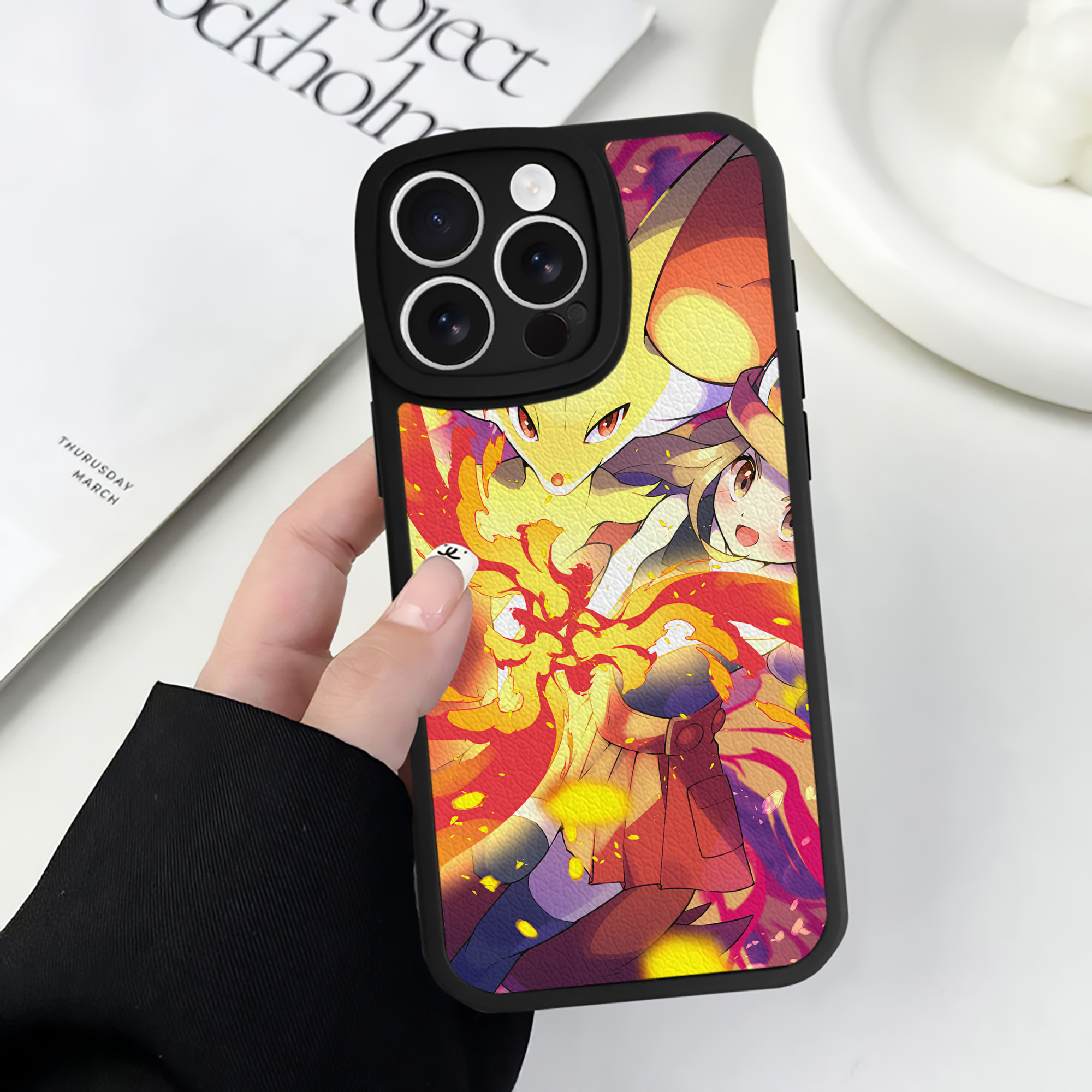 （画像用） ポケットモンスター Pokémon 【iPhone 16シリーズ対応】シリコンスマホケース（レザー調） 材質：シリコン